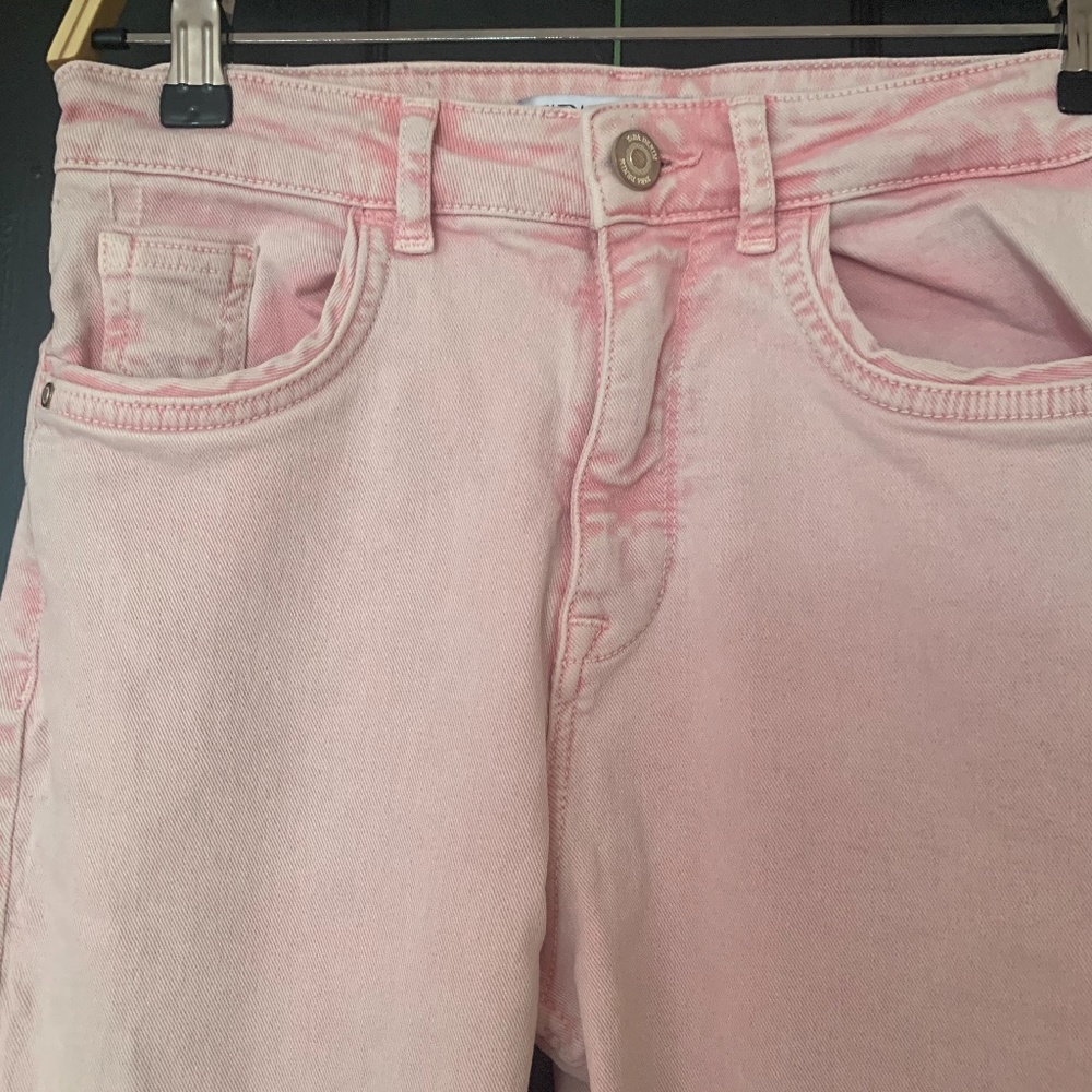 Zara Light Pink/almost Peachy Jeans - Picture 4 of 5